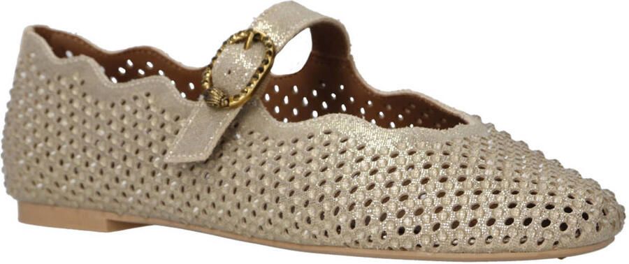 Kurt Geiger London Wavy Mayfair Ballet Flat Ballerina's Dames Goudkleurig - Foto 7