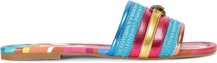Kurt Geiger Kensington Flat Jewel slipper turqoise 40