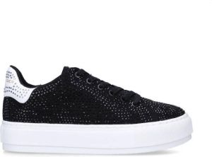 Kurt Geiger Laney Crystal leren sneakers zwart