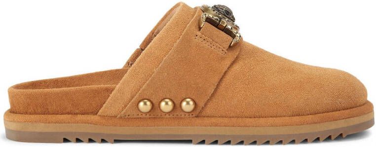 Kurt Geiger suède clogs cognac