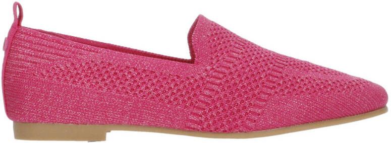 La Strada knitted loafers fuchsia metallic