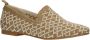 La Strada 1804422 4043 Gold White Knitted Loafer - Thumbnail 1