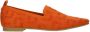 La Strada knitted loafers met glitters oranje - Thumbnail 1