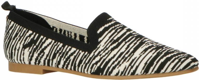 La Strada Knitted loafer zebra dames