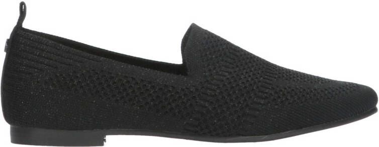 La Strada knitted loafers zwart zilver