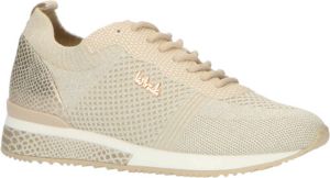 La Strada knitted sneakers beige zilver