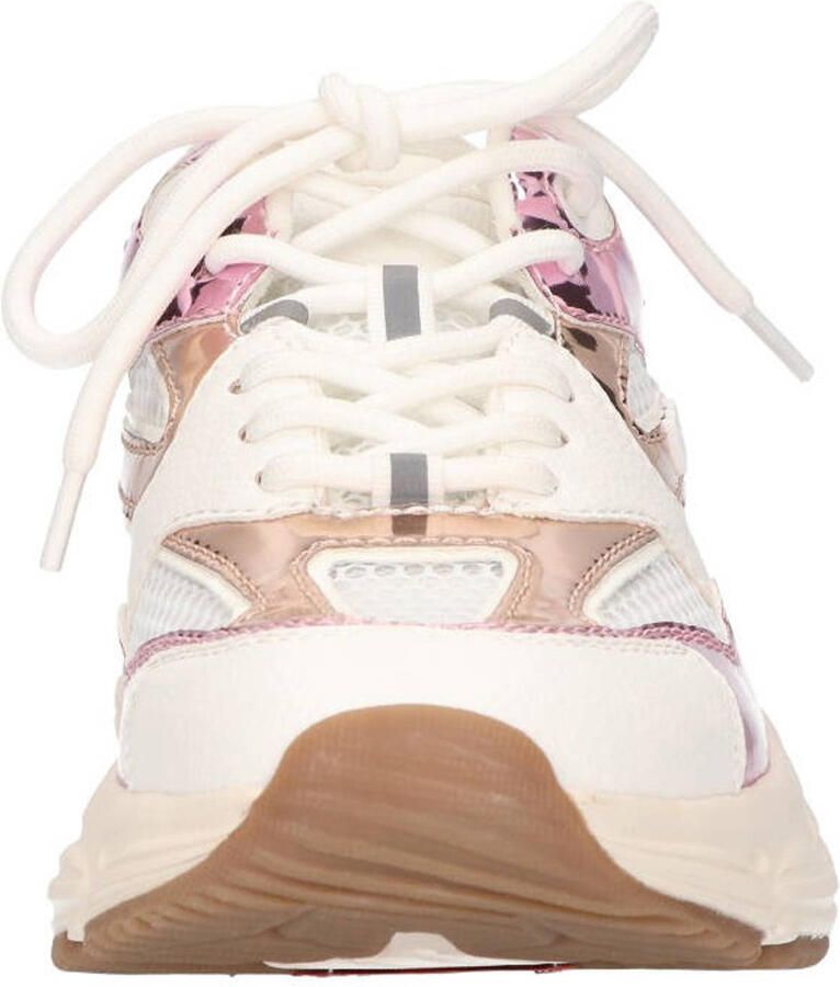 La Strada Sneaker Wit Roze Textiel Damesschoenen - Foto 2