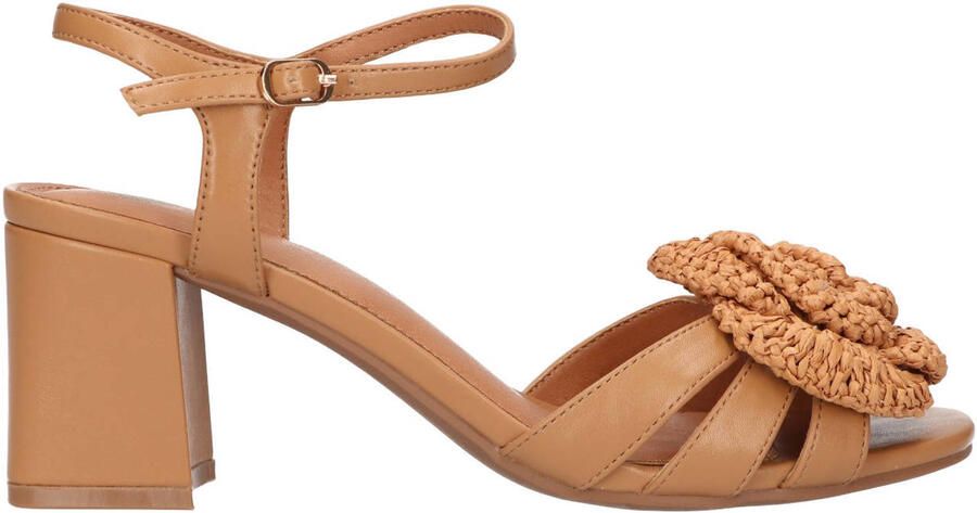 La Strada leren sandalettes cognac