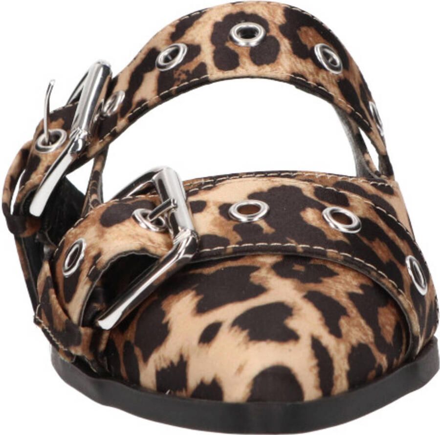 La Strada 2401899-4191 LEOPARD dames instappers gekleed beige