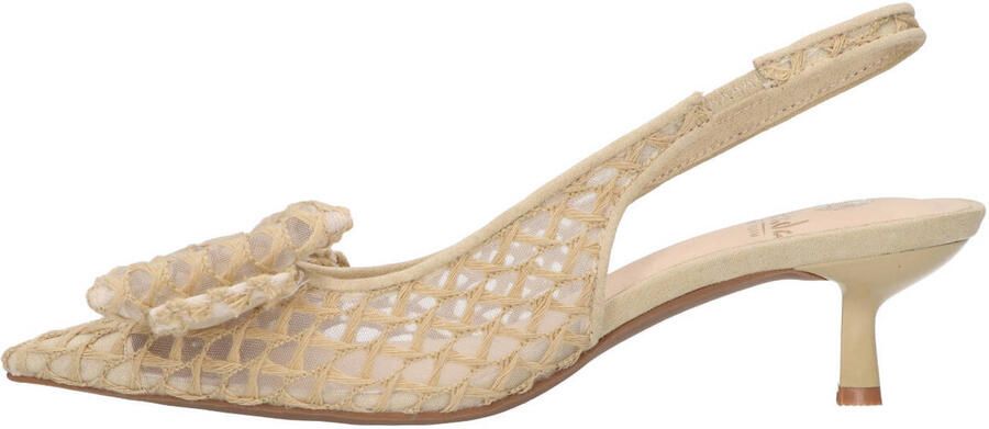 La Strada Slingback Beige Mesh Met Strik Damesschoenen - Foto 3