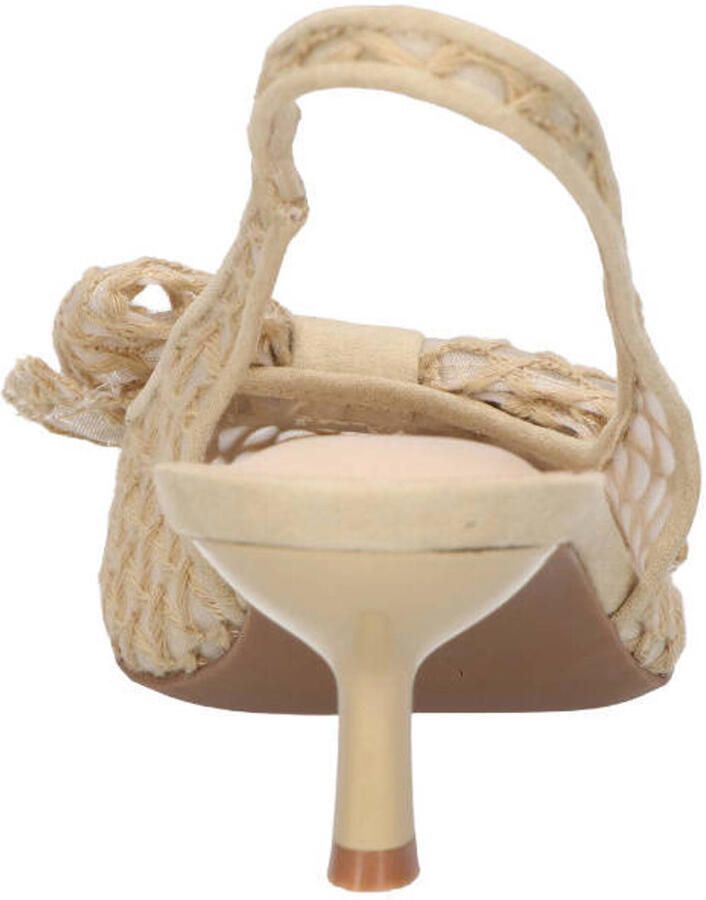 La Strada Slingback Beige Mesh Met Strik Damesschoenen - Foto 2