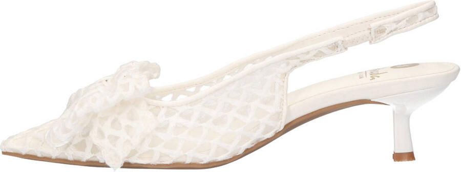La Strada slingback pumps met strik ecru - Foto 3