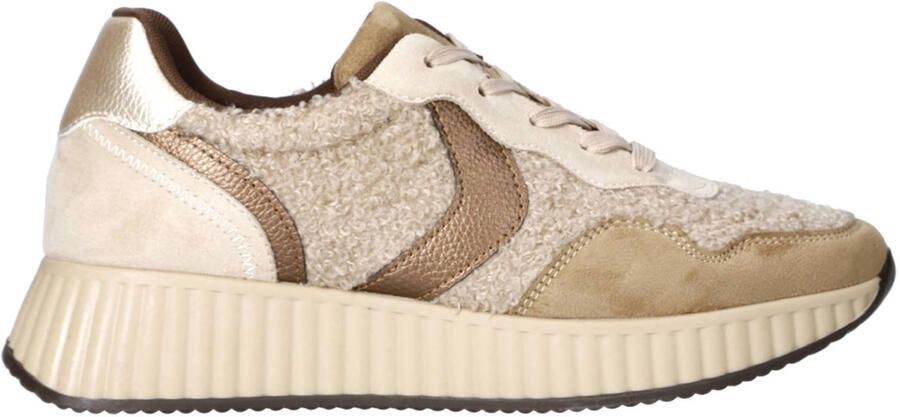 La Strada Sneaker Beige Teddy Damesschoenen