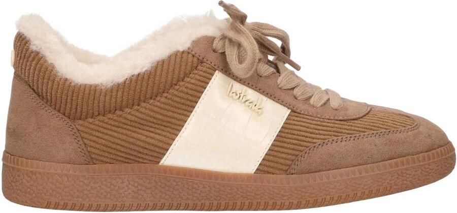 La Strada Sneaker Taupe Met Bont Damesschoenen