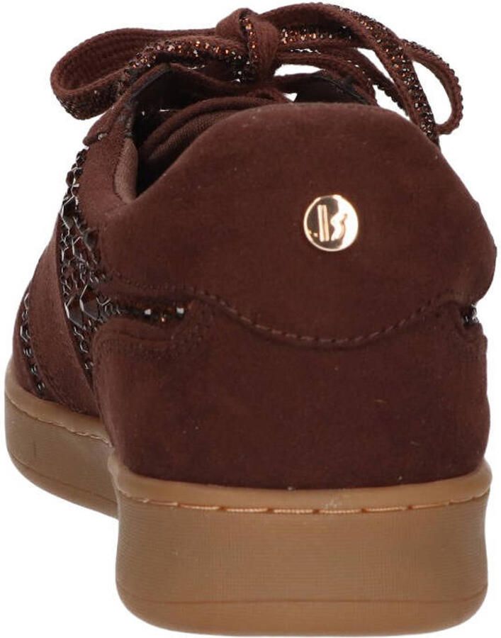 La Strada Sneaker Met Steentjes Bruin Textiel Damesschoenen - Foto 3