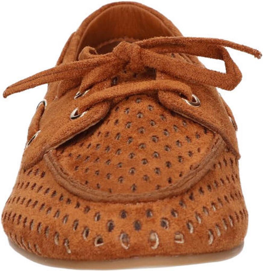 La Strada Loafer Cognac Textiel Damesschoenen - Foto 2
