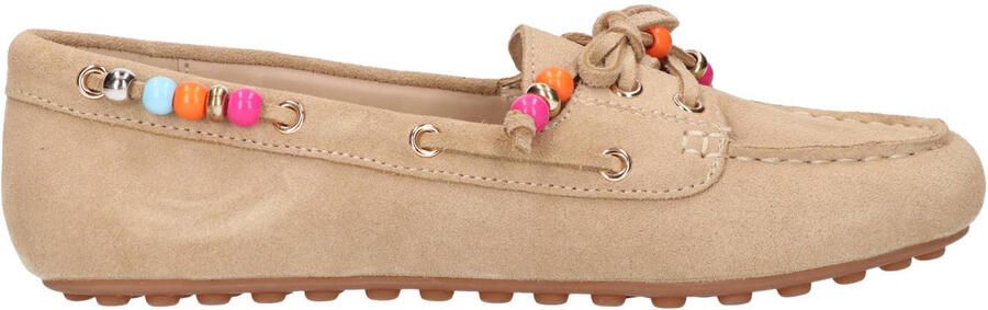 La Strada suède mocassins beige