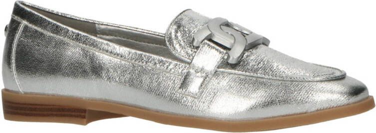 La strada Zilver Metallic Loafers voor Dames Gray Dames