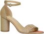 La strada Gouden Glitter Sandalette met Enkelbandje Yellow Dames - Thumbnail 1