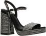 La Strada sandalettes met strass steentjes zwart - Thumbnail 1