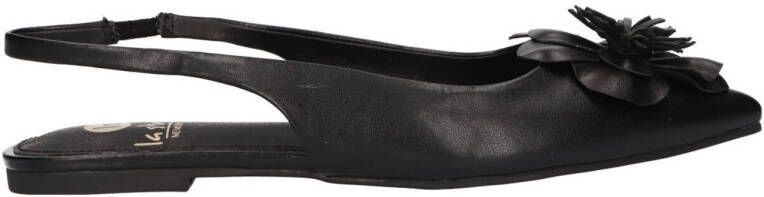 La Strada slingback loafers zwart