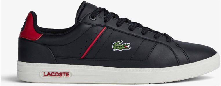 Lacoste Europa Pro 222 Heren Sneakers Schoenen Leer Zwart 744SMA00121B5