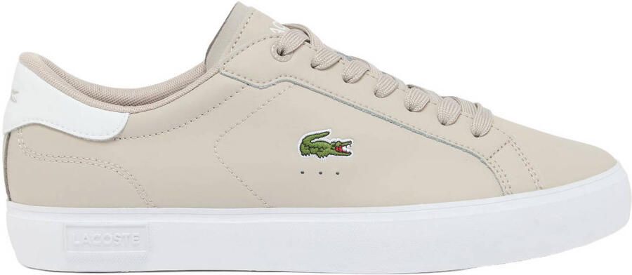 Lacoste POWERCOURT 126 1 SMA GRY WHT Heren Sneakers grijs-wit