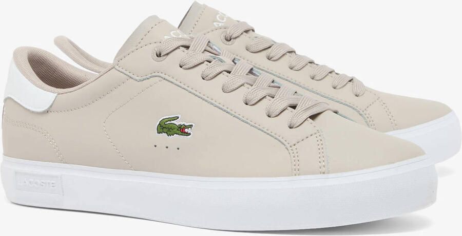 Lacoste PowerCourt sneakers grijs wit - Foto 3