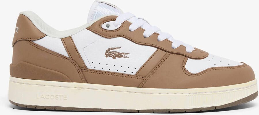 Lacoste T-CLIP SET 226 2 SMA WHT BRW Heren Sneakers wit bruin