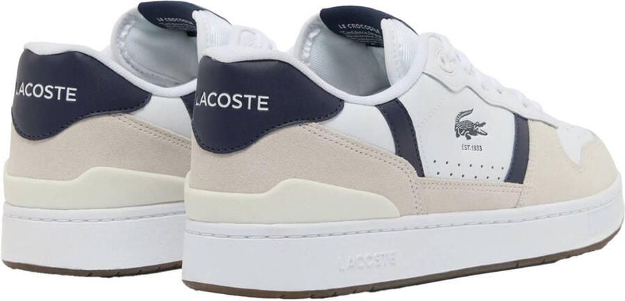 Lacoste T-Clip Set 225 1 sneakers wit donkerblauw ecru - Foto 3