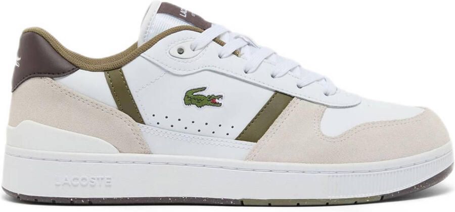 Lacoste T-Clip Set 225 1 sneakers wit donkerbruin ecru - Foto 3