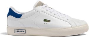 Lacoste Powercourt 2.0 sneakers wit donkerblauw