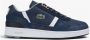 Lacoste T-Clip leren sneakers donkerblauw wit - Thumbnail 1