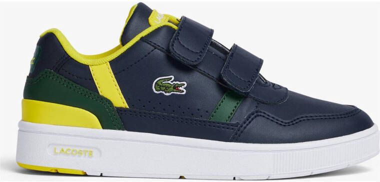 Lacoste T-Clip sneakers donkerblauw geel