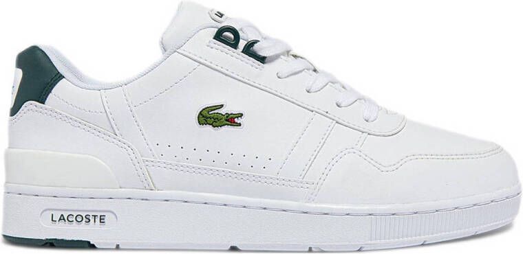 Lacoste T-Clip sneakers wit donkergroen