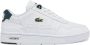 Lacoste T-Clip sneakers wit donkergroen - Thumbnail 2