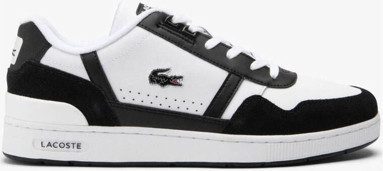 Lacoste Retro Mesh Sneaker Wit Zwart Black Heren