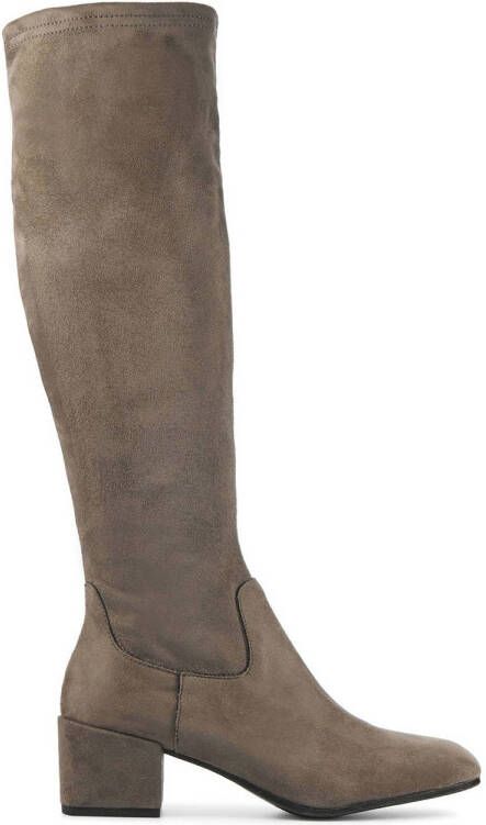 LAMICA Hoge Laarzen Dames Yesanna 5171 Maat: 37 Materiaal: Suède Kleur: Taupe