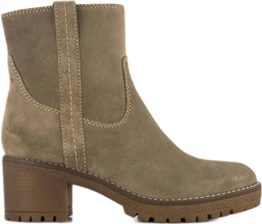 Landrover suède enkellaarzen taupe