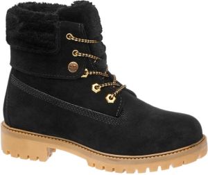 Landrover Zwarte nubuck veterboot warm gevoerd