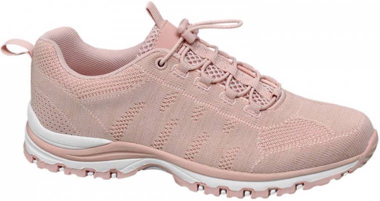 Landrover vanHaren sneakers met opengewerkte details lichtroze - Schoenen.nl