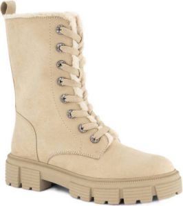 Landrover Beige chunky veterboot gevoerd