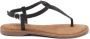 Lazamani Zwarte sandalen met reptielstructuur Black Dames - Thumbnail 2