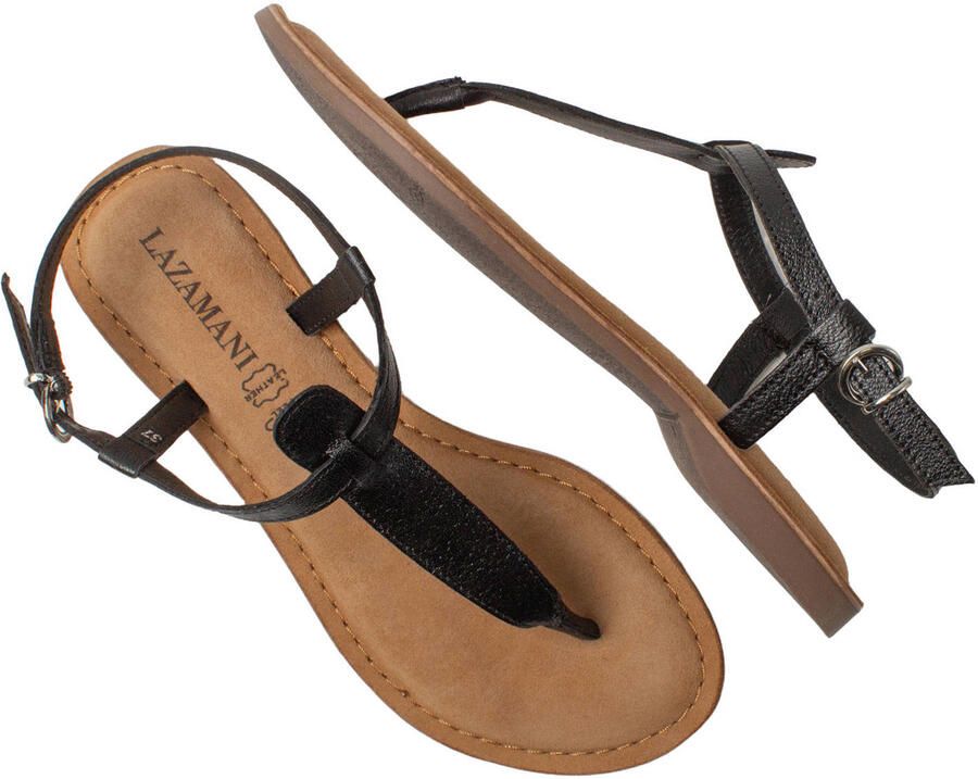 Lazamani Imme Dames Sandalen Leer Black - Foto 2