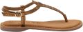 Lazamani Ira sandalen met gevlochten koper - Bruin