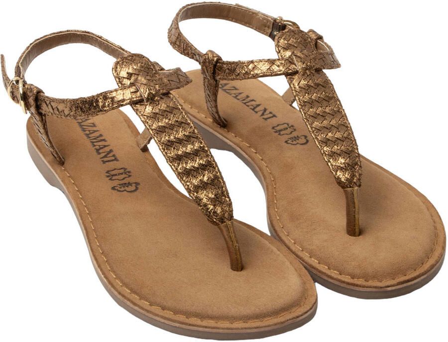 Lazamani Ira sandalen met gevlochten koper - Foto 3