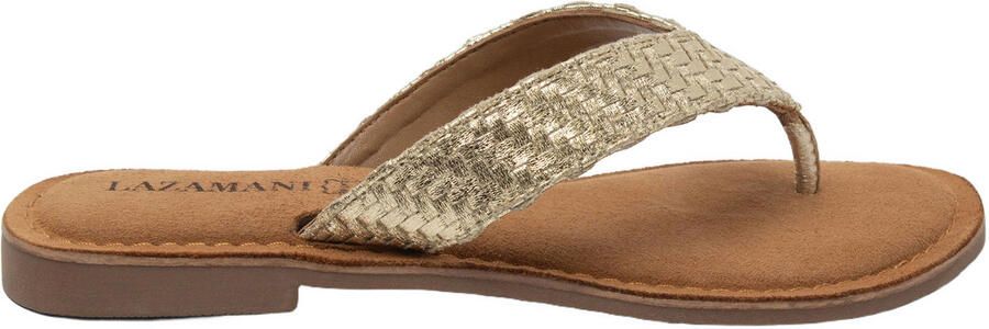 Lazamani Jule teenslippers goud