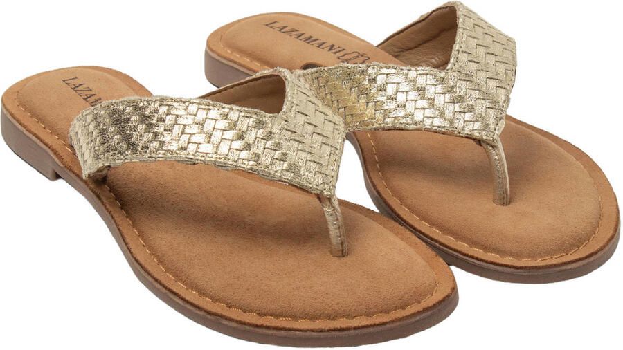 Lazamani Jule teenslippers goud - Foto 3