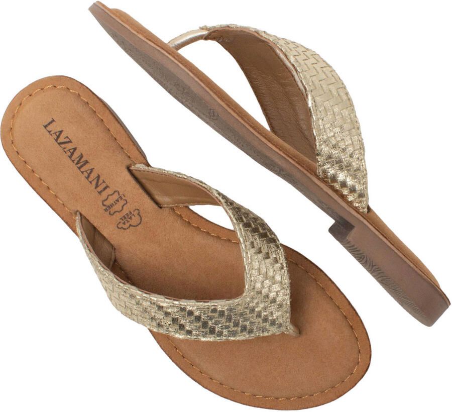 Lazamani Jule teenslippers goud - Foto 2