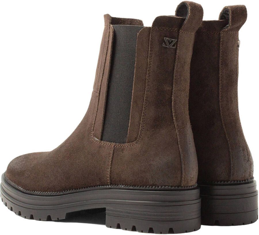 Lazamani Nola suède enkelboots donkerbruin - Foto 2
